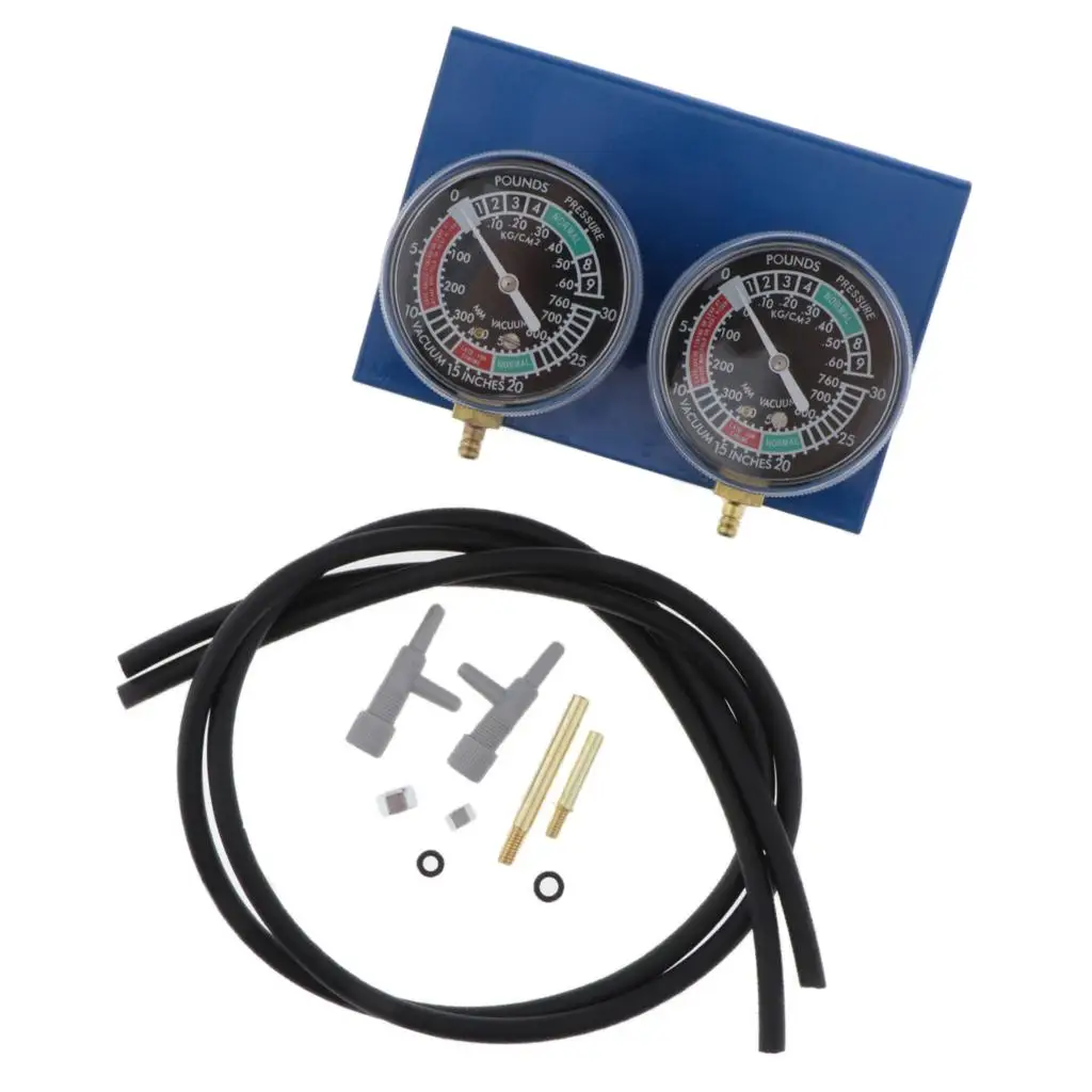 Motorcycle Vacuum Gauge Balancer Durable Iron Carburetor Synchronizer Tool Kit for 2 Cylinder Fuel Carb Tuning Parts