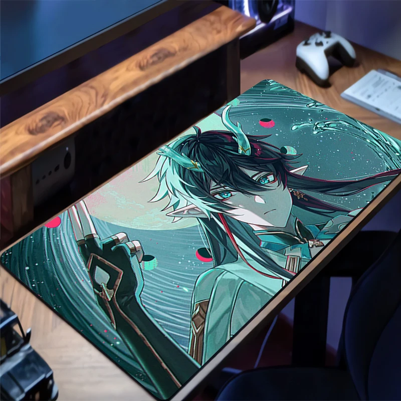 Podkładka pod mysz Rubber H-honkai Star Rail Dan Heng, modna marka, podkładka gamingowa, mata na biurko, podkładka pod klawiaturę do komputera, podkładka na stół komputerowy