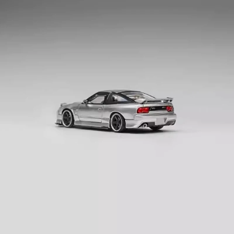 Modelo de coche de aleación de simulación de espíritu 180SX, escala Original 1:64, pantalla estática, juguete coleccionable, regalo, decoración de recuerdo
