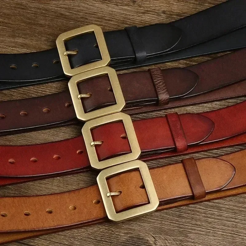 

Cinturón De Piel Auténtica Para Hombre Estilo Retro, Informal, Vintage Designer Belt Gucci Belt Belts Belt for Men