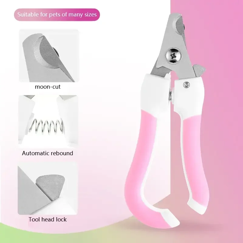 

Pet Nail Scissors Cat and Dog Nail Clippers Sharp Stainless Steel Knife Head Large and Small Pet Supplies