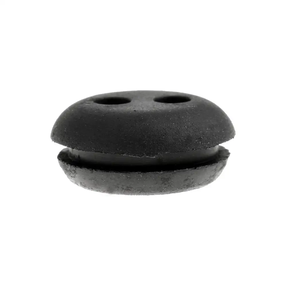 Universal Fit Fuel Tank Grommet 2 Hole Black Rubber Gasket for Trimmer Blower Engine Repair