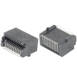 10pcs/brand new SFP cage connector SFP fiber optic module holder 20P 20-pin pitch 0.8 slot connector