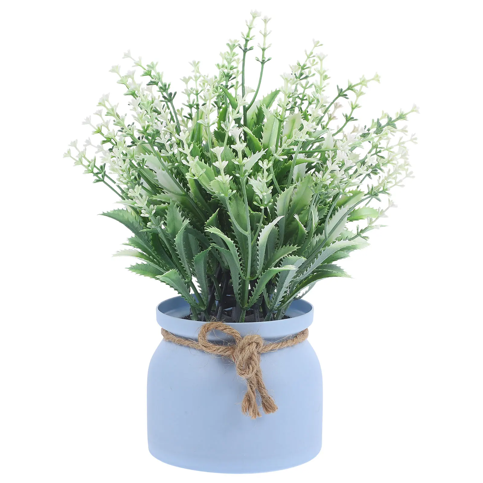 

Simulated Plant Bonsai Artificial Flower naments White Fake Small Desk Decor Lifelike Faux Plants Home Office Accessories