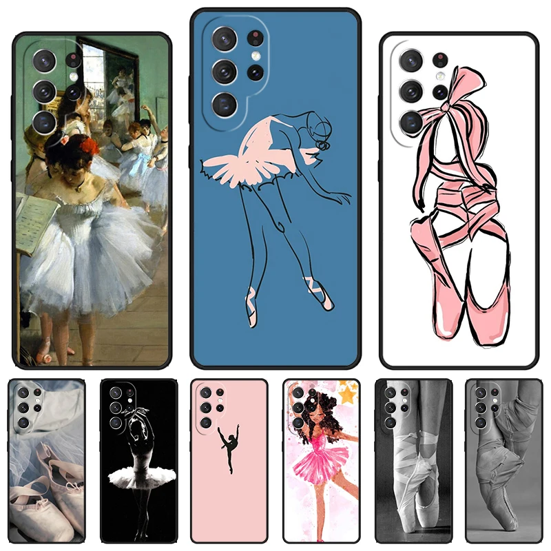 Ballerina Dance phone case For Samsung Galaxy S24 S25 S23 S22 Ultra Note 10 20 Plus S20 S21 FE Cover