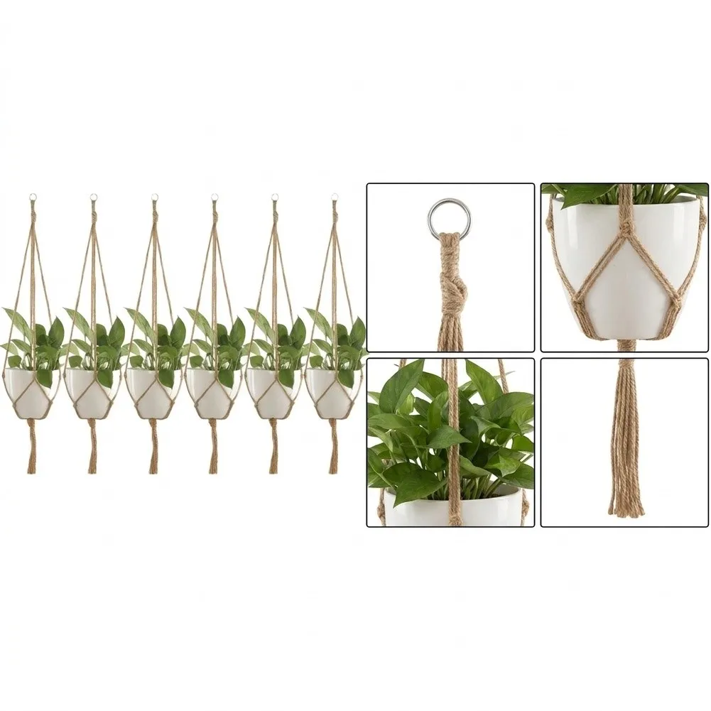 New Set Hot Plant Holders Plant holders Pot Pocket Macrame Plant Outdoor Pot Parts Pocket Flower Garden for pods 18cm