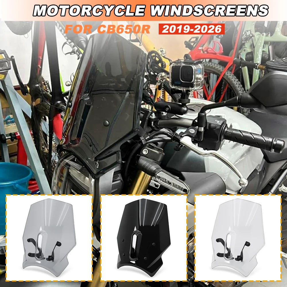 

For HONDA CB650R 2025 CB 650 R 2019-2026 Motorcycle Touring Sport WindScreen Windshield Visor Deflector Fairing Cover