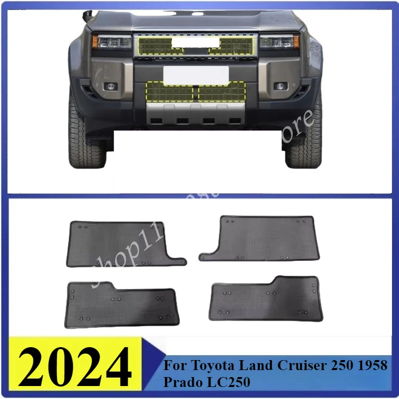 

Insect-proof Air Inlet Protect Cover Airin Insert Net Vent Racing Grill For 2024 Toyota Land Cruiser 250 1958 Prado LC250 Filter