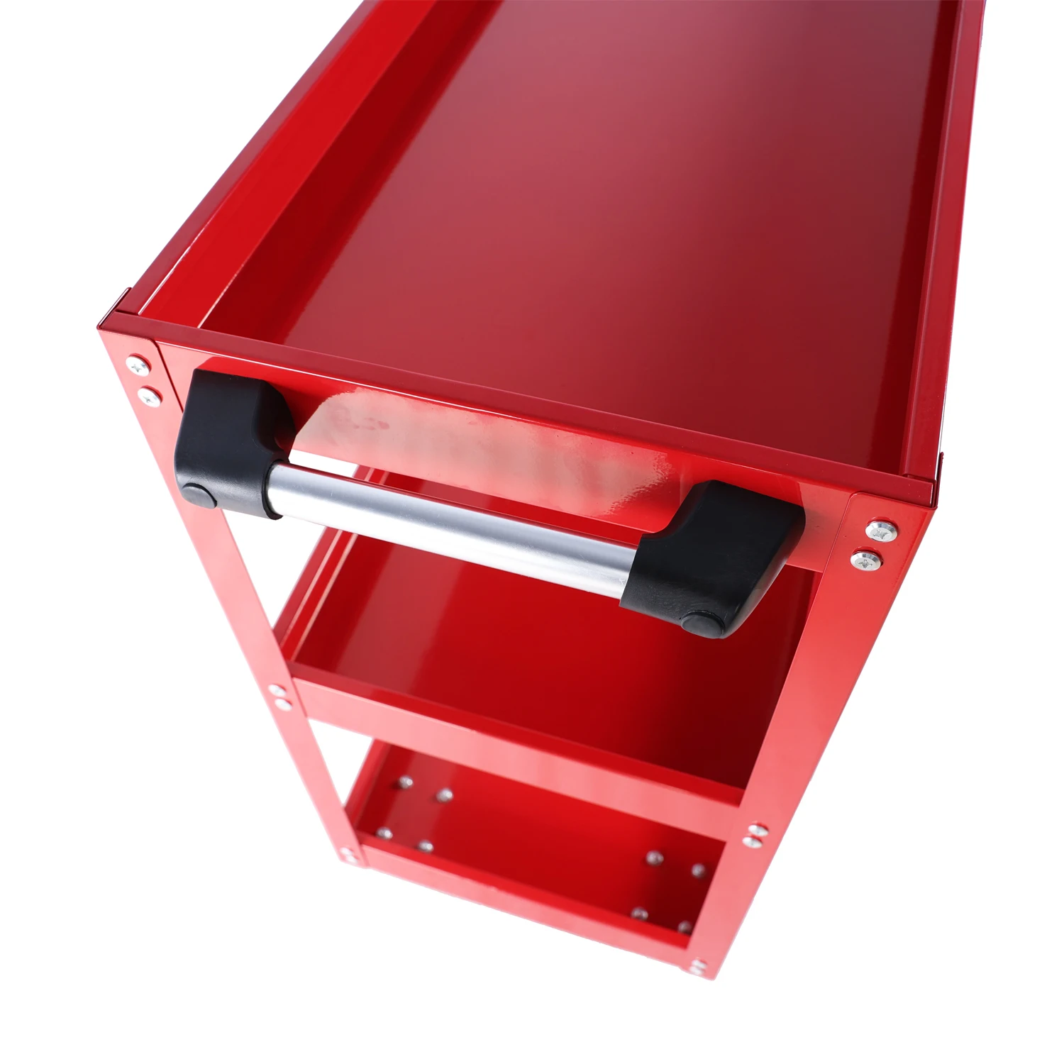 

Tool Cart on Wheels, 3 Tier Rolling Mechanic Tool Cart, Heavy Duty Steel Utility Cart w/Lockable Wheels, 450 LBS Capacity Indust