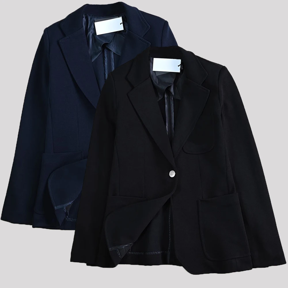 

Классический женский пиджак на одной пуговице, модный, весна 2025, из вышитой ткани, приталенный, с длинным рукавом, для официальных мероприятий