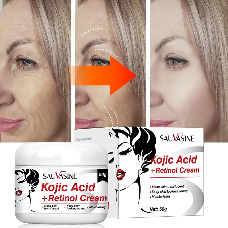 Kojic Acid And Retinol Face Cream Brightens Skin Restores Youthful Skin Make-up For Women Whitening Cream Skin Care Products