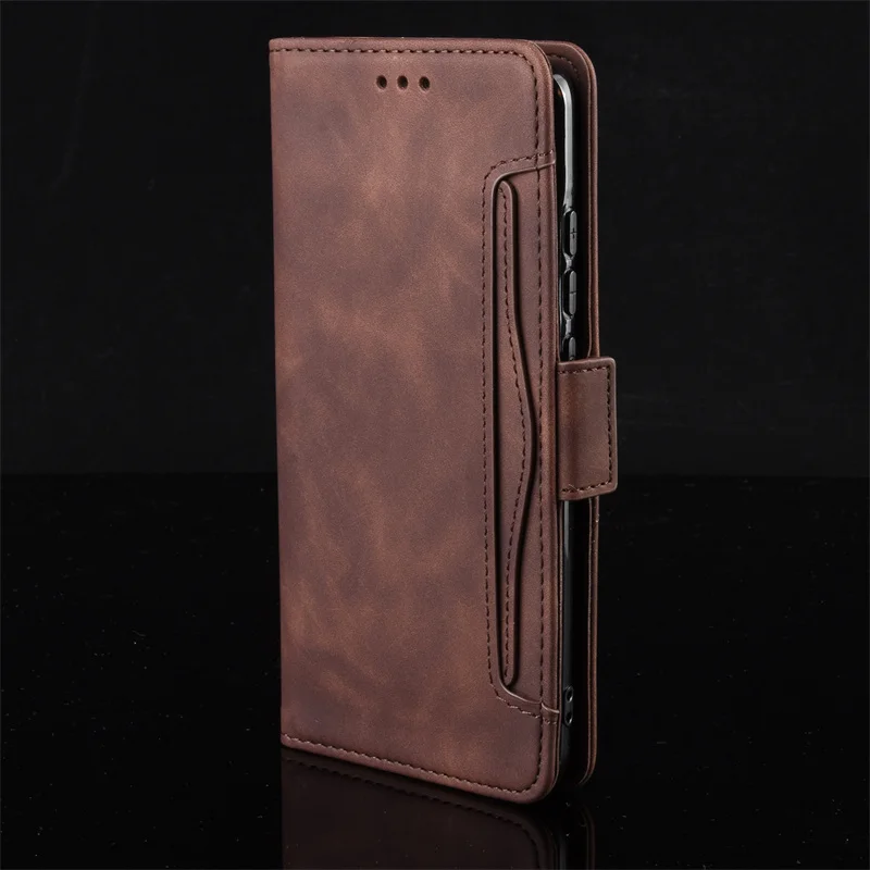 For Sharp Aquos R8 Pro Case Wallet Flip Style Skin Feel Leather Phone Cover For Aquos R8 Pro SH-51D With Separate Card Slot