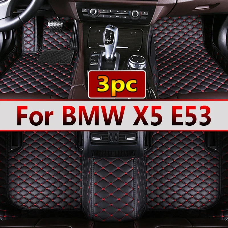 Custom Automotive Car Floor Mats For BMW X5 E53 2004 2005 2006 2007 2008 Auto Luxury Leather Men Women Car Mats Full Coverage