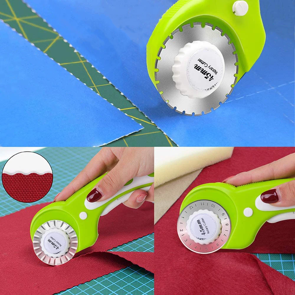 45/28MM Rotary Cutter Blades Round Quilting Blades Rotary Replacement Cutting Blade for Cloth Fabric Paper Trimmer Sewing Tool