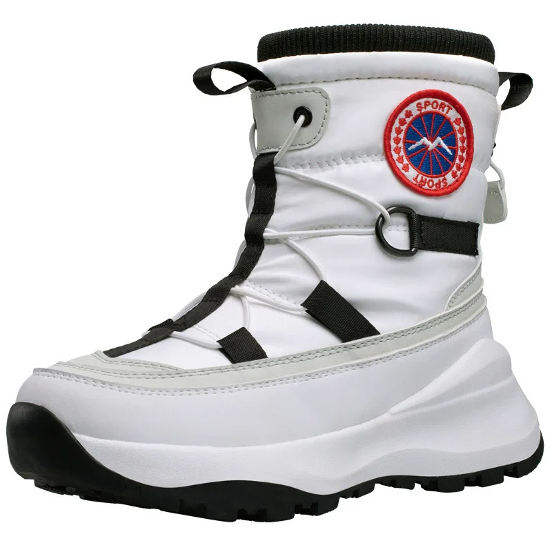 2026 New Snow Boots For Men Women Warm Plush Winter Boots Anti Slip Waterproof Men Shoes Outdoor Sports Cotton Boots Side Zipper