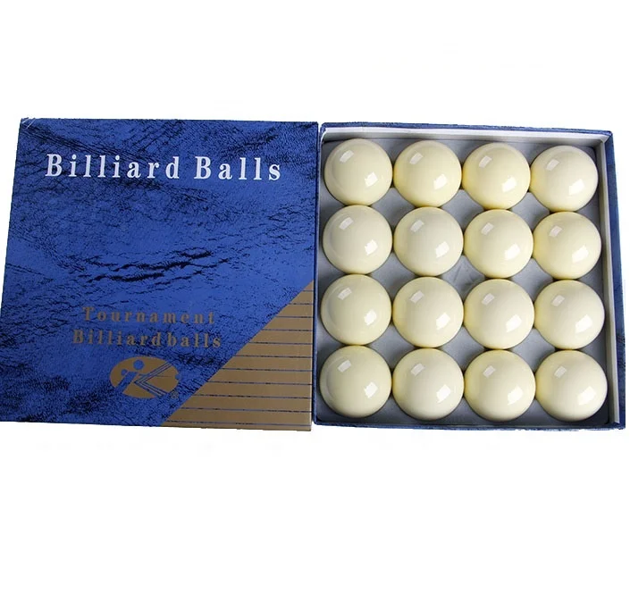 

Premium Blue Box 52.5mm 16pcs White Pool Billiard Cue Ball Replacement