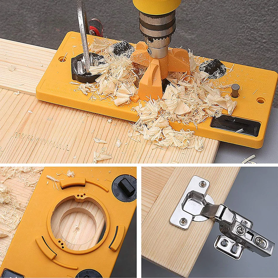 WORKBRO 35Mm Che Giấu Bản Lề Jig Bộ Dụng Cụ Làm Rau Cau Phù Hợp Với Khuôn Mặt Khung Tủ Tủ Bản Lề Lắp Đặt