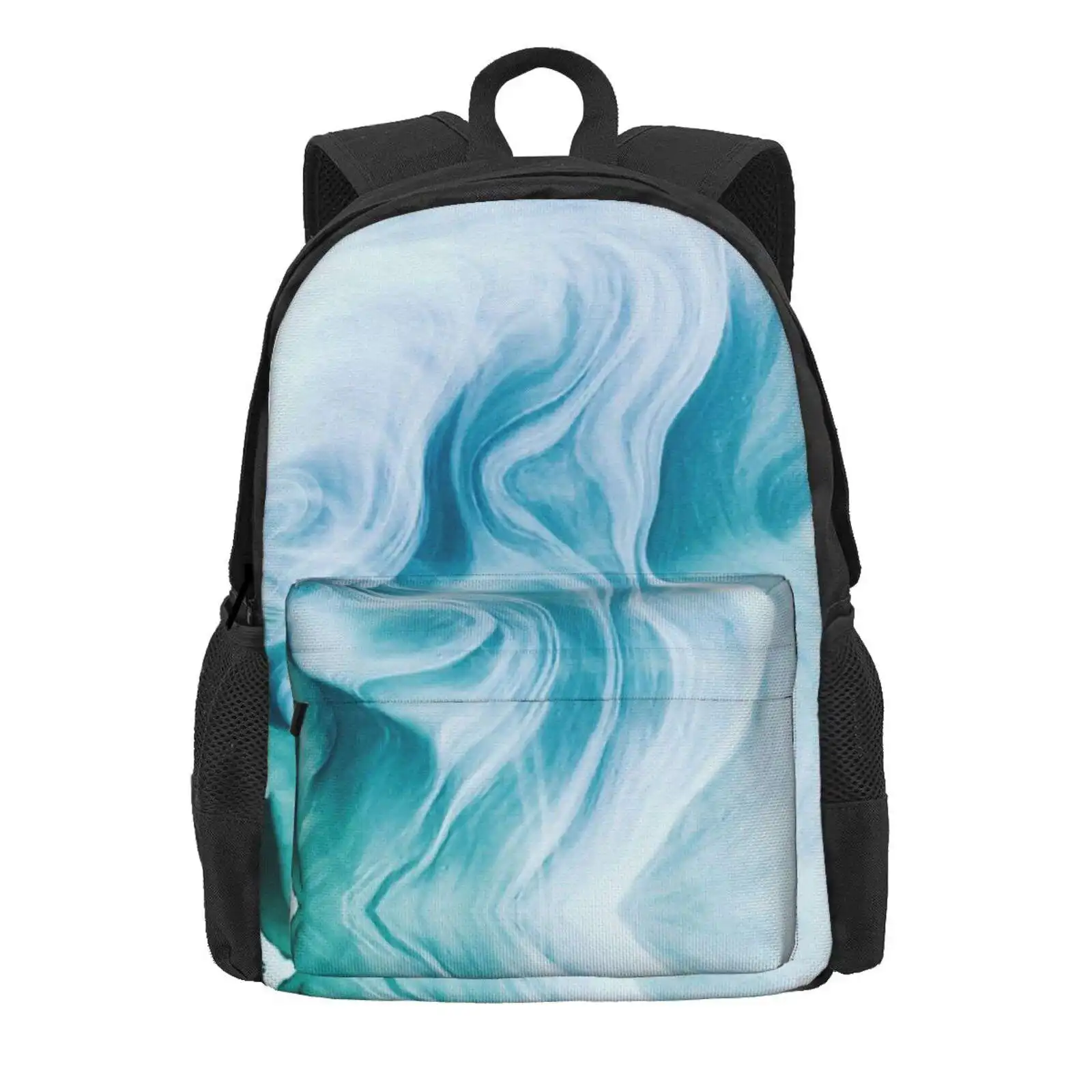 Marble Sandstone - Oceanic Hot Sale Schoolbag Backpack Fashion Bags Marble Sandstone Australia Ocean Sea Waves Abstract Pattern