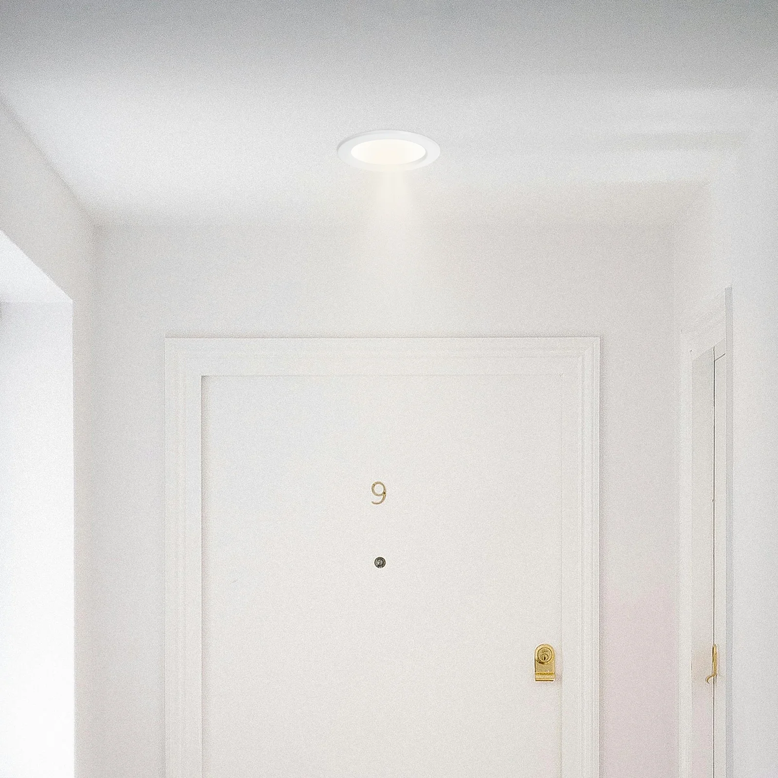 

9W Round LED Panel Light Warm White 3000K 145x145x12mm 48 Smd 2835 Leds 90V-220V Energy Saving Ceiling Light for Indoor Lighting