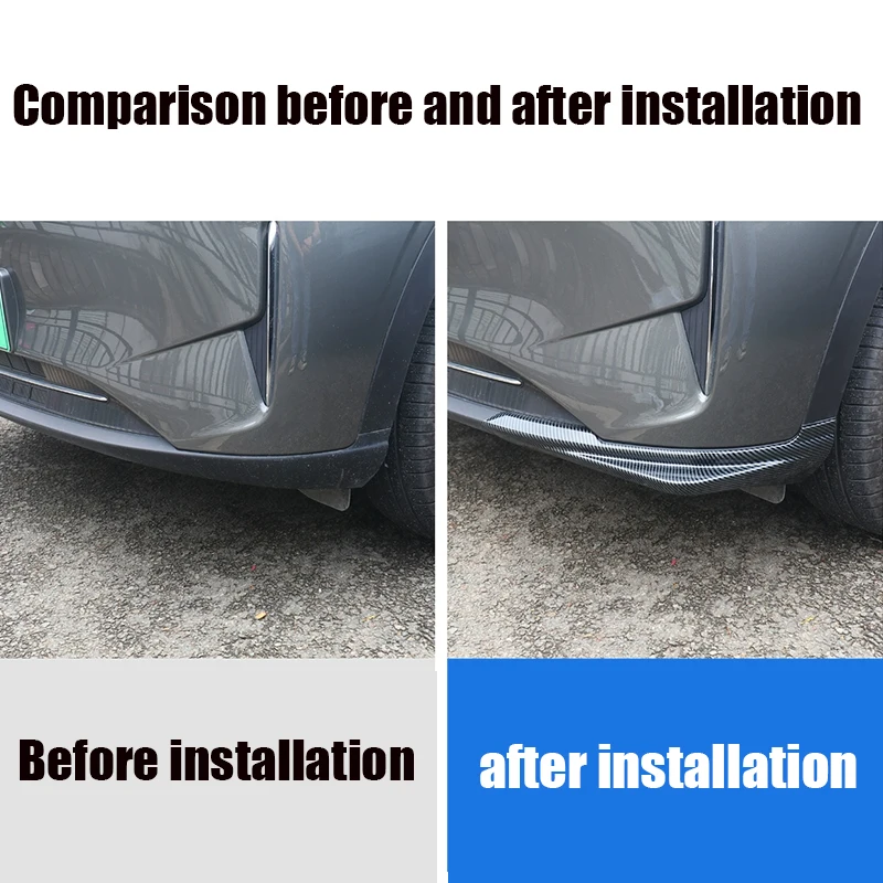 لجيلي Geome EX2 2025 2026 زاوية حماية المصد الأمامي مادة ABS مكون الحماية الخارجية #4