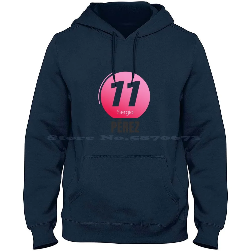 Sergio Perez-Racing Point-Number 11 100% Cotton Hoodie Sergio Perez Racing Point Sport Car Auto Team Pilot Mexican Number