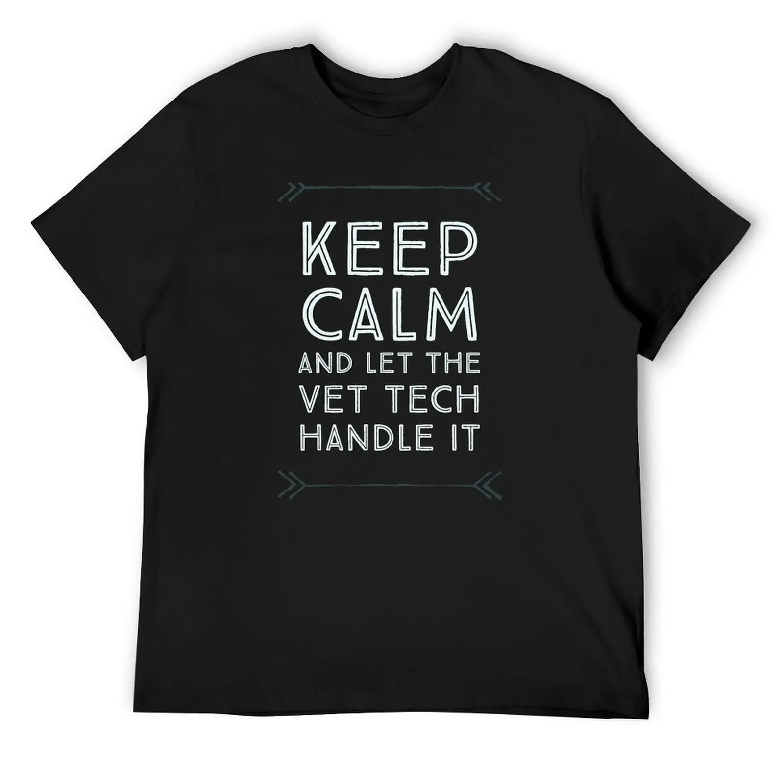 Keep Calm and Let the Vet Tech Handle it T-Shirt anime t shirts anime stuff vintage Men's t-shirts