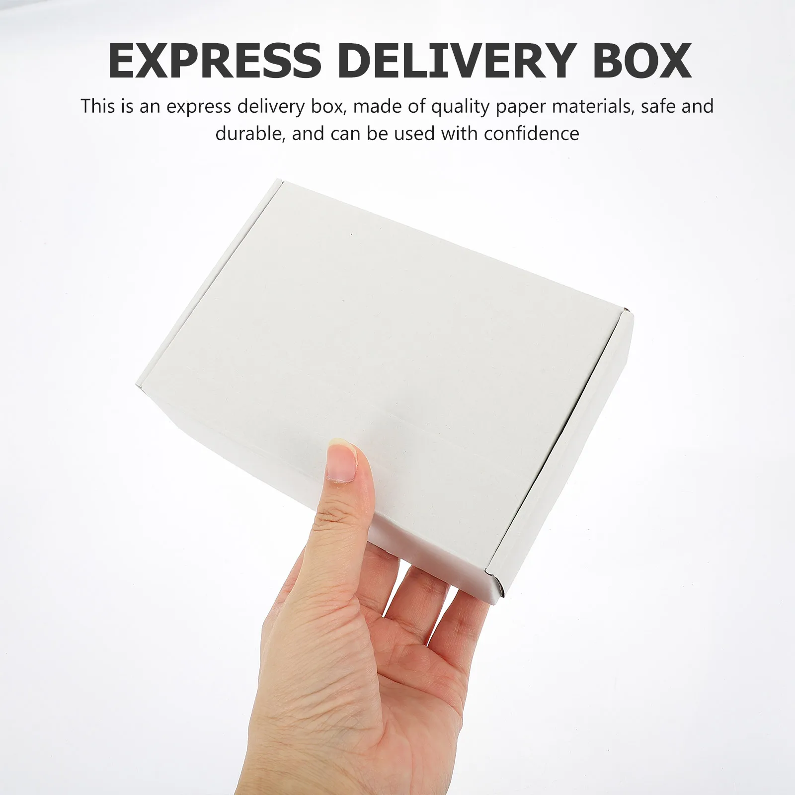 

20pcs White Corrugated Paper Shipping Storage Boxes Reusable Moving Packing Cardboard Mailing Towels Clothes Strong Load