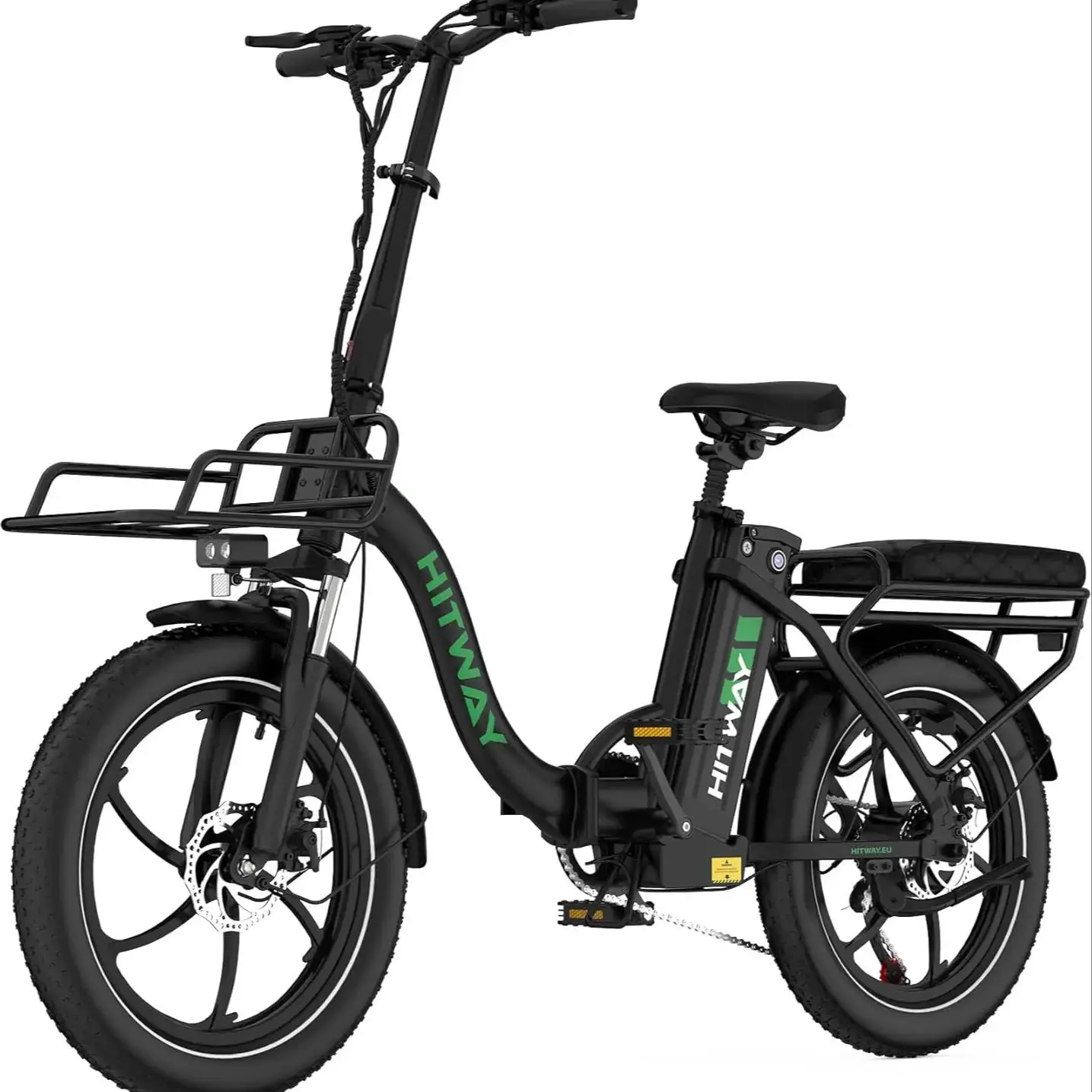 HITWAY elektrische fietsen bk6sl1-36v15.6ah, 250W E Bike-motor, 70 km autonomie, 7 versnellingen, opvouwbaar, APP-bediening - afbeelding 2