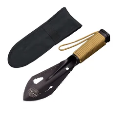 Multifunctional Garden Shovel Sawtooth Hex Wrench Digging Trowel Knife Spear Garden Bonsai Spade Tool Survival Military Shovel