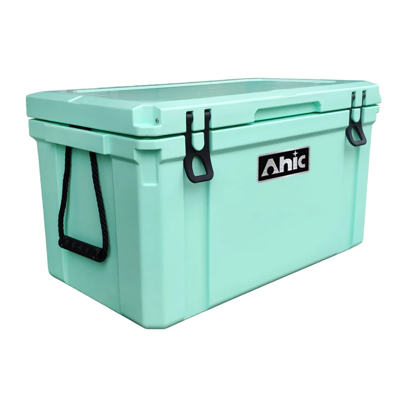 75L Insulated PE Ice Cooler Box with Rope Handle 5 Days Ice Retention for Outdoor Wine Food Camping Fishing Large Ice Chest view 2
