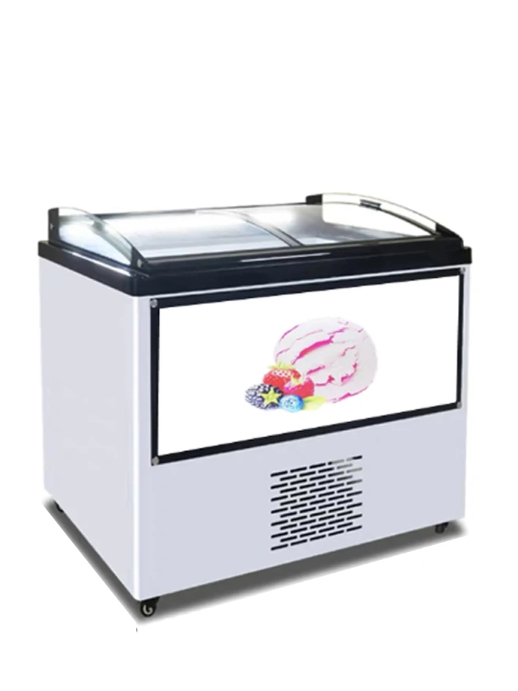 Hard Ice Cream Display Cabinet Commercial Thick Cut Stir-Fried Yogurt Refrigerator Buffet Scoop Ball Freezer