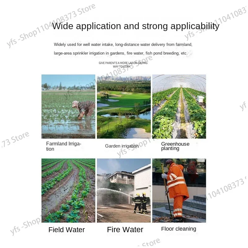 3.8Kw High Power Water Pump Portable Farmland Irrigation Machine Two-Stroke Gasoline Engine Water Pump Drainage Machine