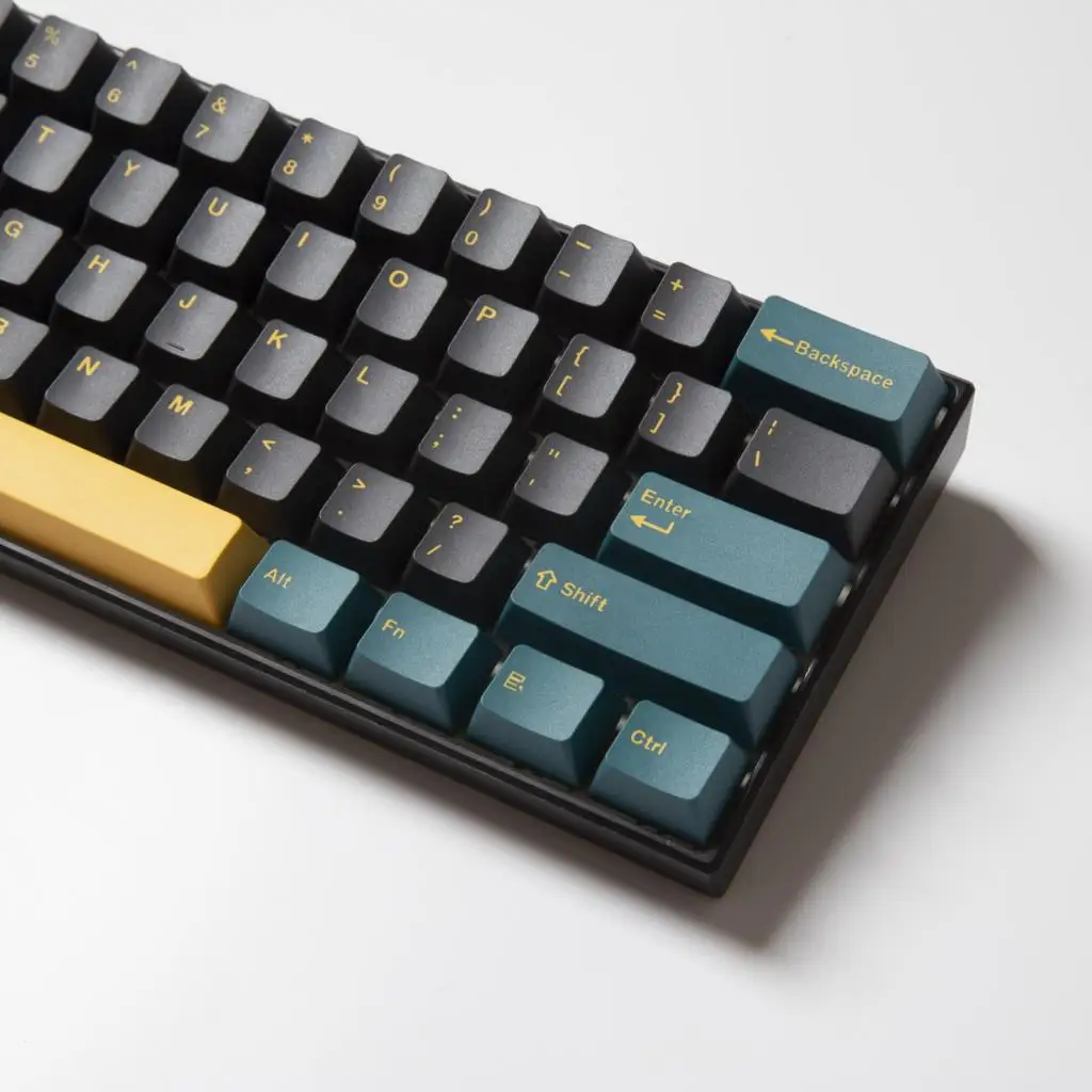 127 teclas marrs verde gmk keycaps oem perfil duplo tiro pbt keycap para mx switch teclado mecânico tampas de chave de sublimação de tinta