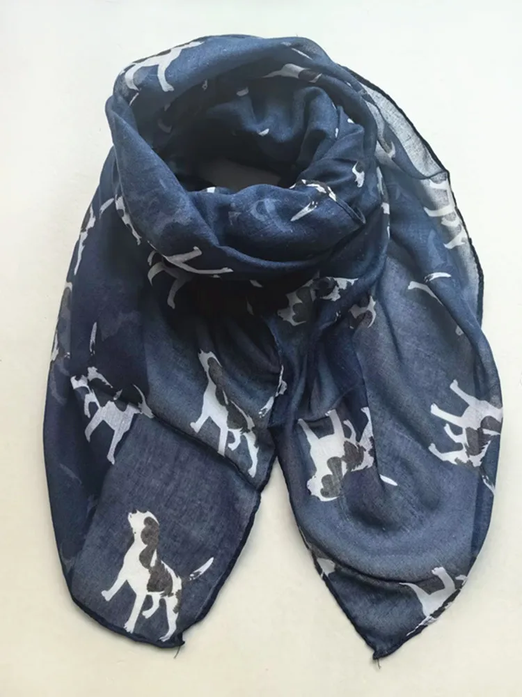 Fashion foulard femme hijab Animal Dachshund Dog Print Scarf Pashmina Women Scarves Gift headscarf pañuelo cuello mujer