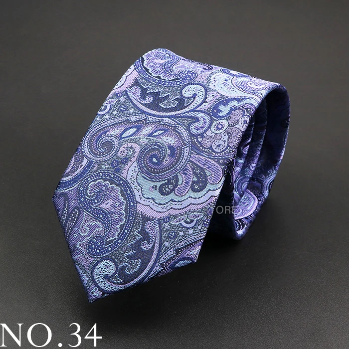 Neue Design Hochzeit Männer Krawatte Grau Braun Grün Paisley Blume Krawatten Männer Business Dropshipping Bräutigam Kragen Zubehör Geschenk – Detail 34