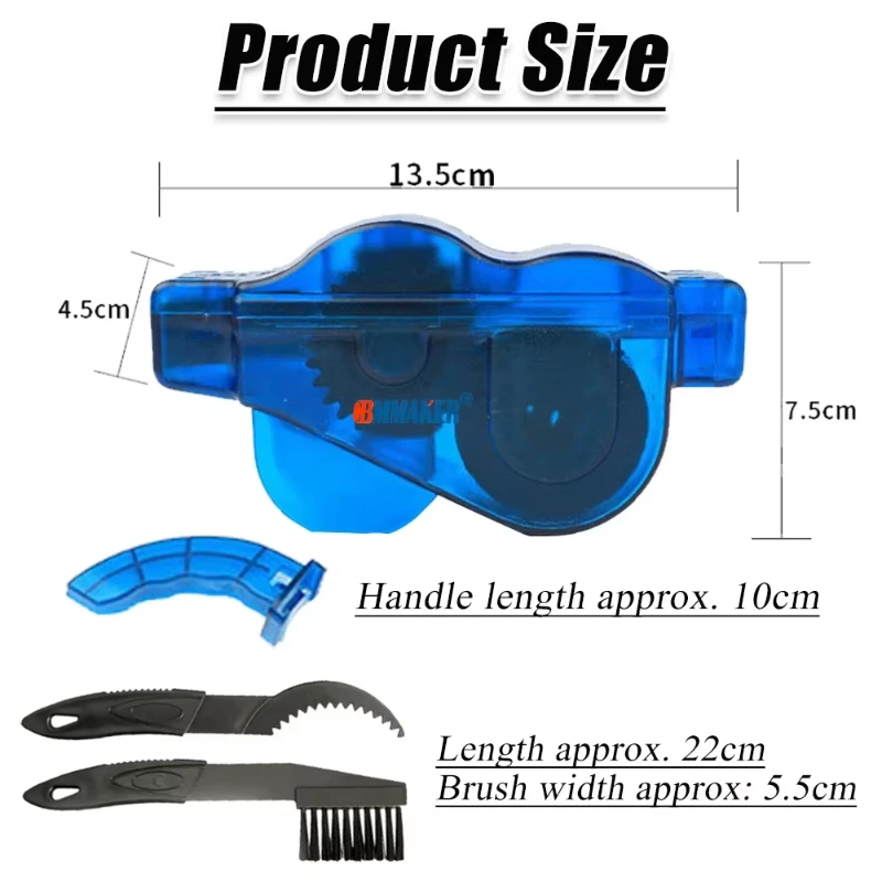 Portable Bicycle Chain Cleaner Bike Brushes Scrubber Wash Tool Mountain Cycling Cleaning Kit Outdoor Accessory