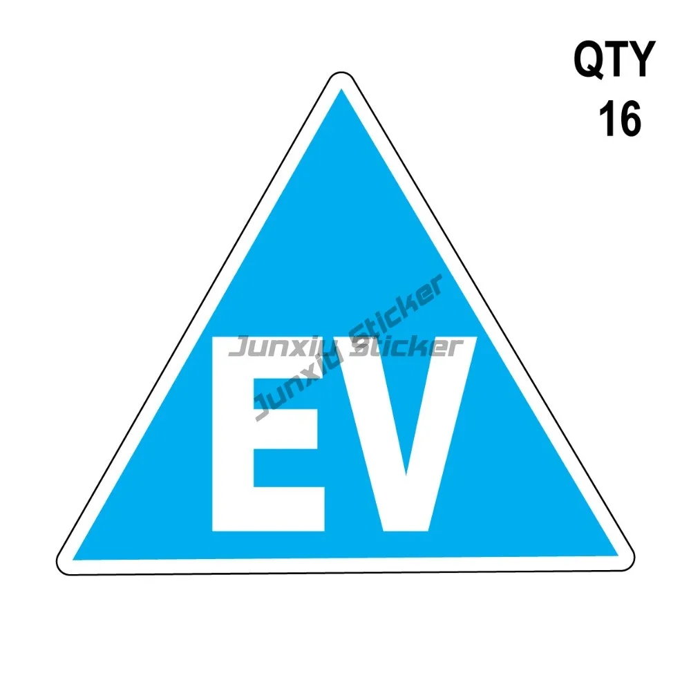 

Qty 16 Ev-electric-vehicle-fuel--sticker-decal Blue Non Reflective Rv Decoration Car Scratch Cover