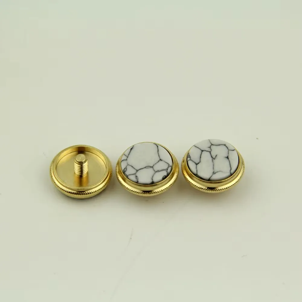 

3Pcs Gold Plated Malachite Insert Finger Buttons for Trumpet Quality Brass Instrument Accessories for Repairing