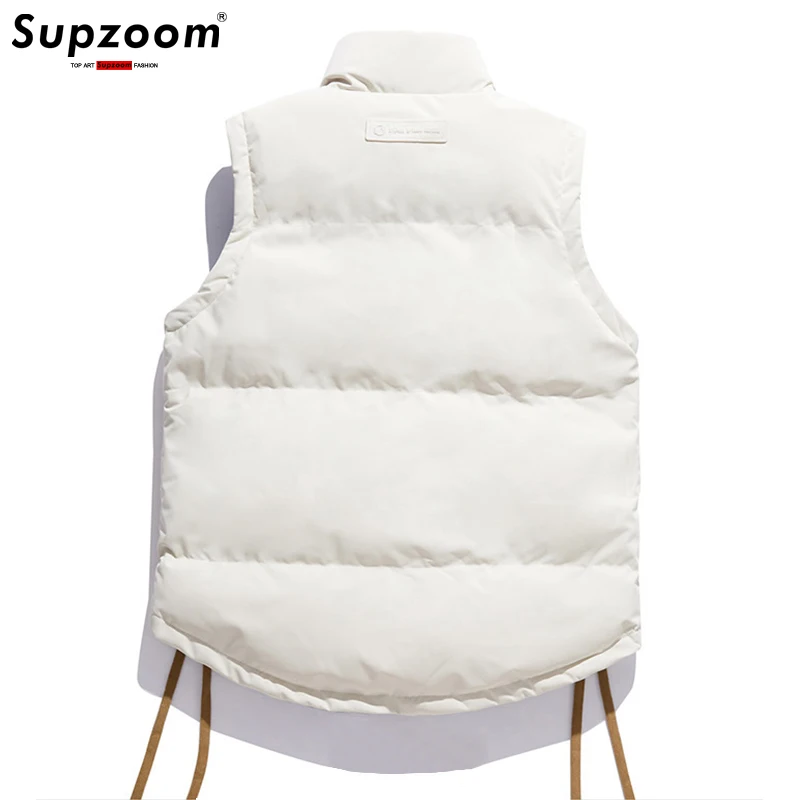 Supzoom Top Fashion New Arrival Cotton Autumn And Winter Solid Color Collar Corduroy Backpack Fashionable Warm Thickened Vest