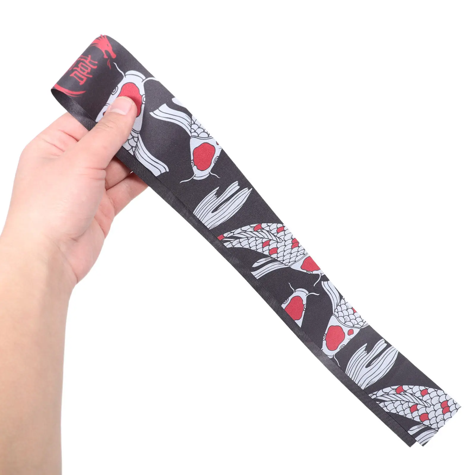 

4Pcs Kids Karate Headbands Japanese Samurai Hachimaki Sweat Absorbent Ninja Dragon Koi Fish Design Martial Arts Party Favors
