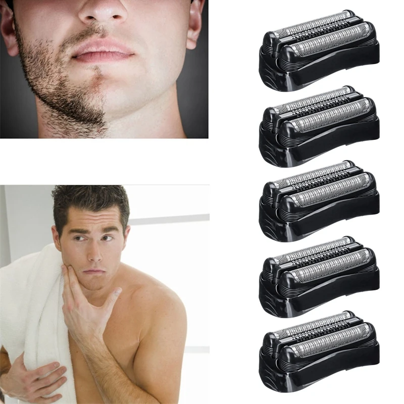 Substituição Shaver Head Acessórios, Faca Net Membrana para Braun Série 3, barbeadores elétricos, 301S, 310S, 320S, 3000S, 21B, 5Pcs