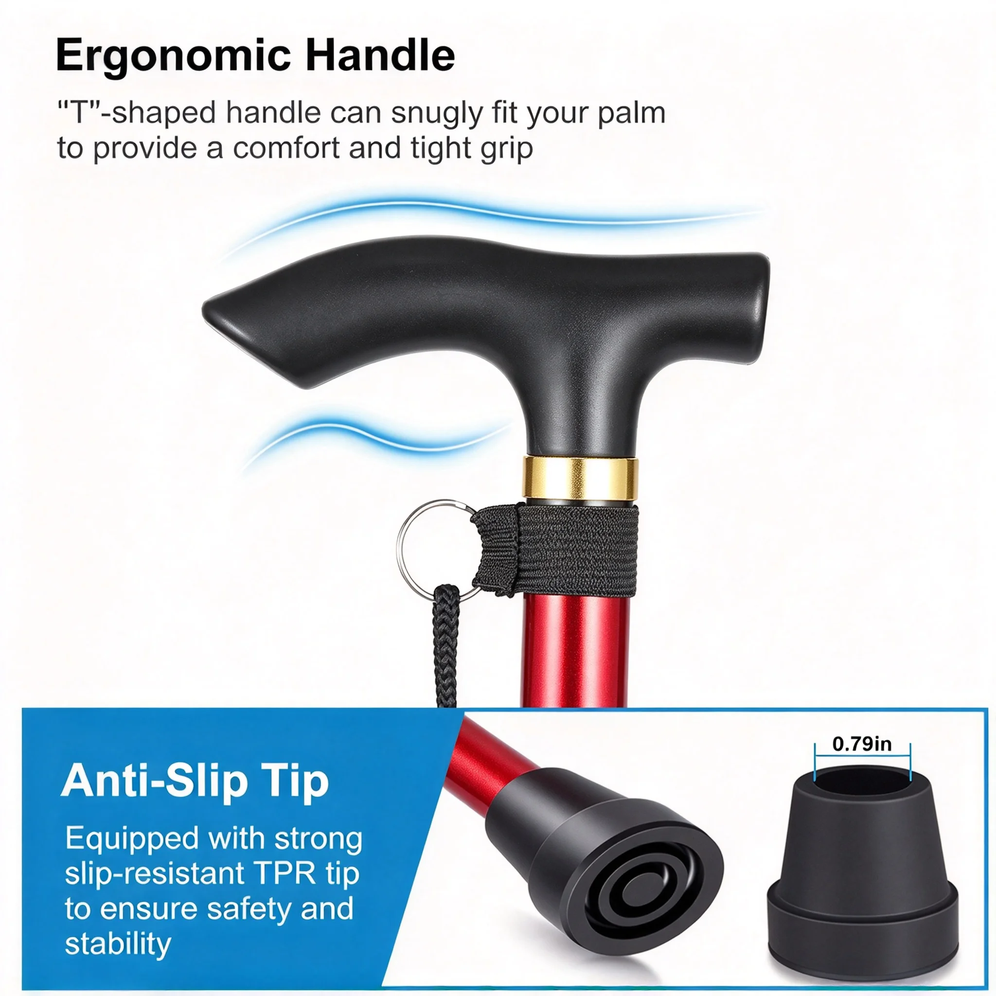 Bâton de randonnée pliable et - Folding Walking Sticks Hiking Adjustable avis et prix