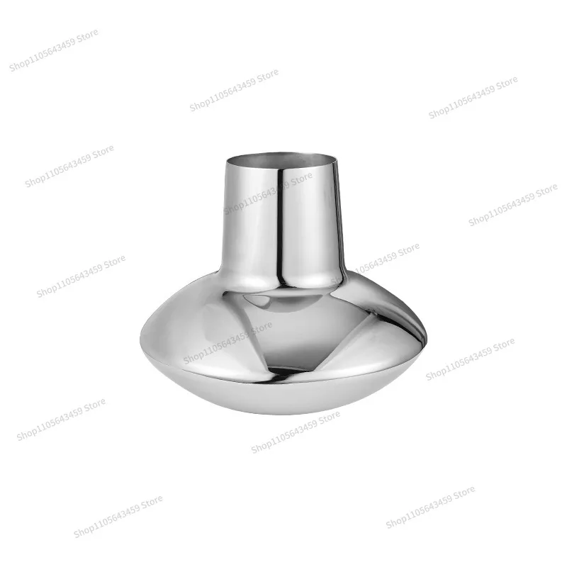 For creative stainless steel vases, minimalist dried flower arrangement containers