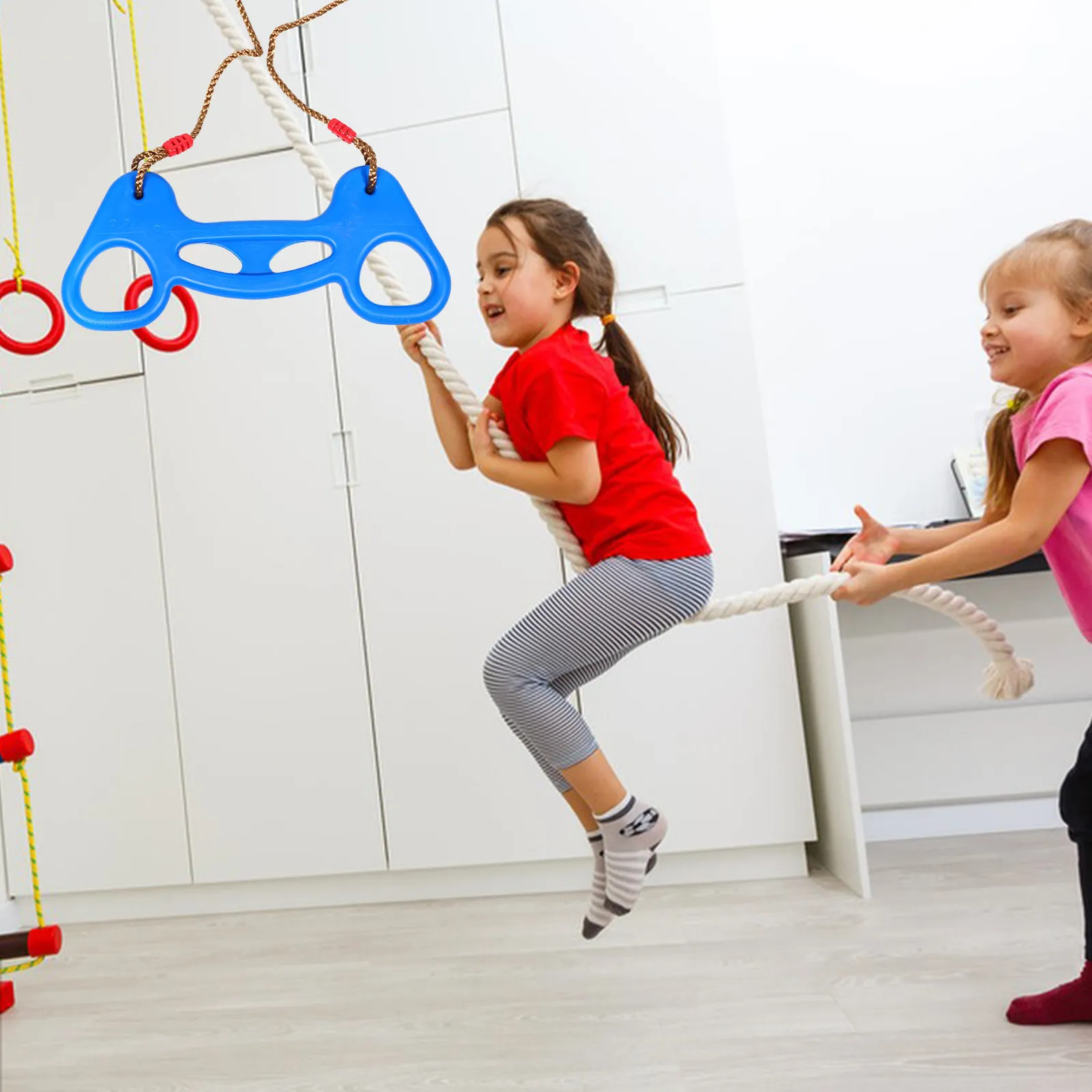 gymnastics-rings-indoor-exercise-equipment-multifunctional-swing-bar-training-rings-obstacle-course-ninja-backyard