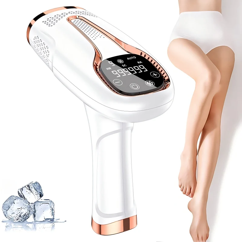 

Painless home-use permanent mini hair removal device - Portable women's ice-cooled painless laser hair removal device