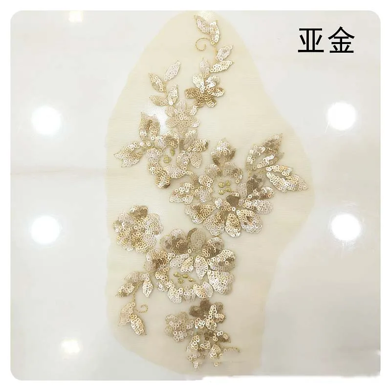 

30Pieces 3D Flower Lace Applique Bridal Hair Flower Wedding Headpiece Cape Veil Patch Motif