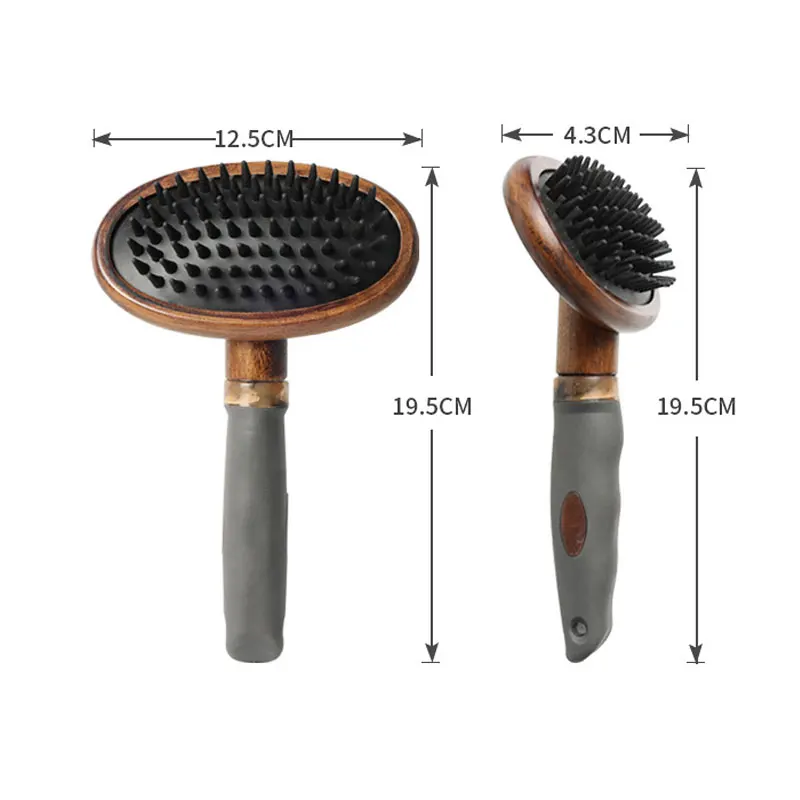 Pet Hair Remover Comb Dog Brush Cat Comb Animal Grooming Tools Dogs Accessories Cat Supplies Stainless Steel Beauty Massage Comb