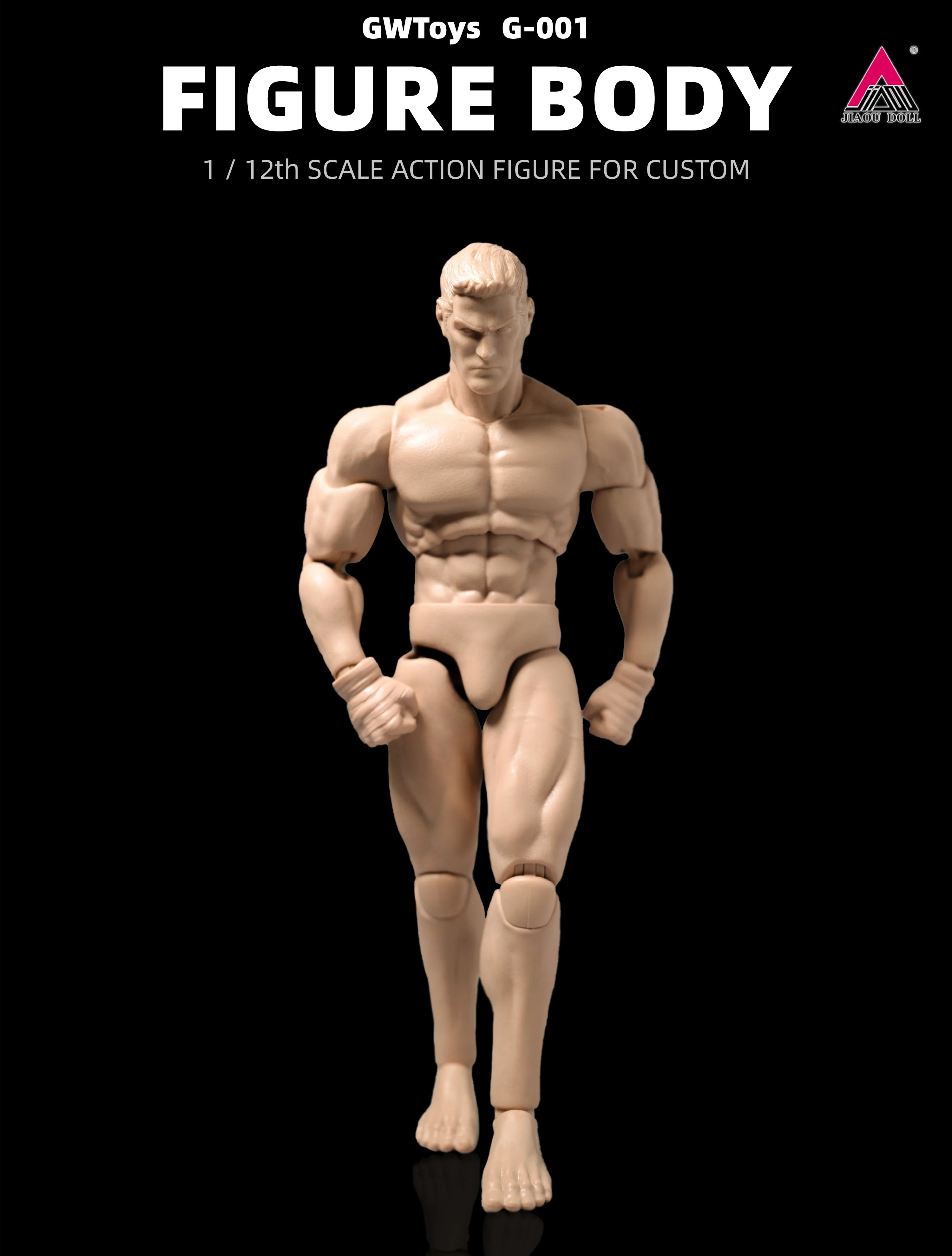 GWToys G001 1/12 Forte Corpo Muscolare Super Flessibile 16 cm Soldato Maschio Action Figure Corpo Articolato per Schizzo Personalizzato Pratica