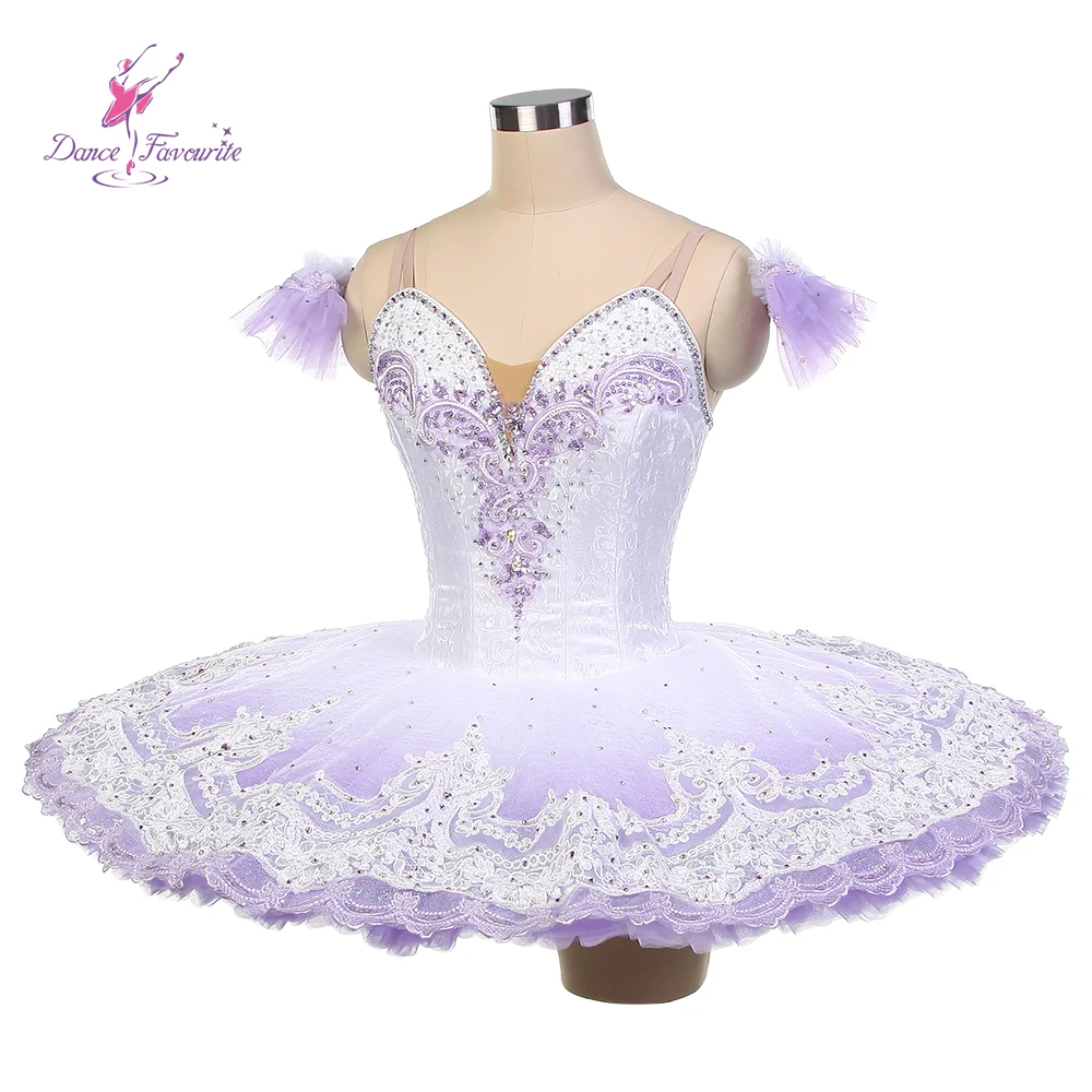 جديد أومبير الأرجواني المهنية فطيرة الباليه توتو ل YAGP المنافسة الباليه توتو الأبيض والأرجواني توتو B25616 #4