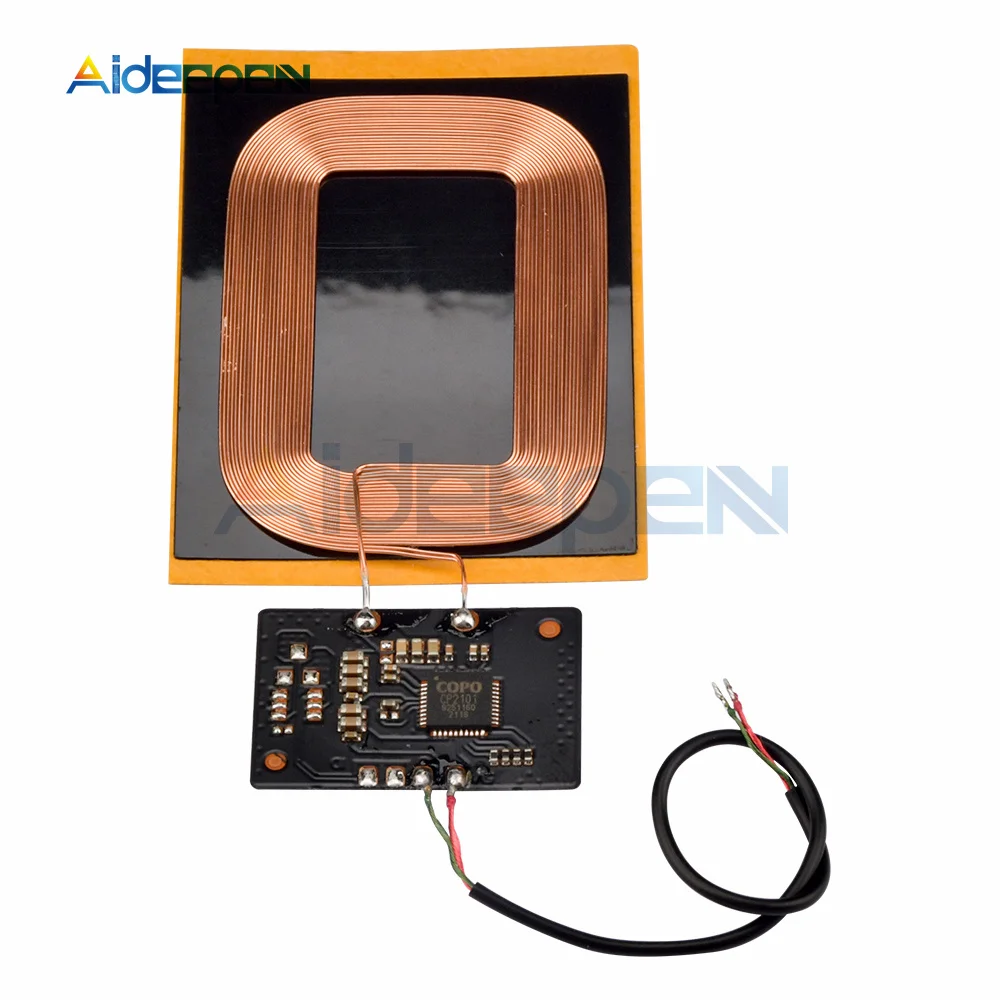DIY Qi-Standard-Ladeempfängermodul für kabelloses Laden, Leiterplatte, DIY-Spule für Telefon, für Akku, 5 V, 1,5 A, schnelles Ladegerät. – Detail 4
